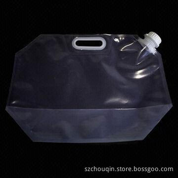 Spout Pouche with handle/stand up, transparent and clear for liquid, milk, water, juice